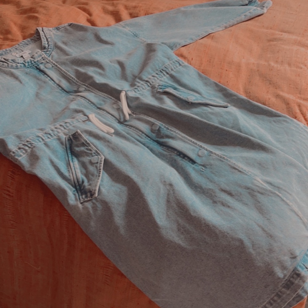demin (jean) tench coat